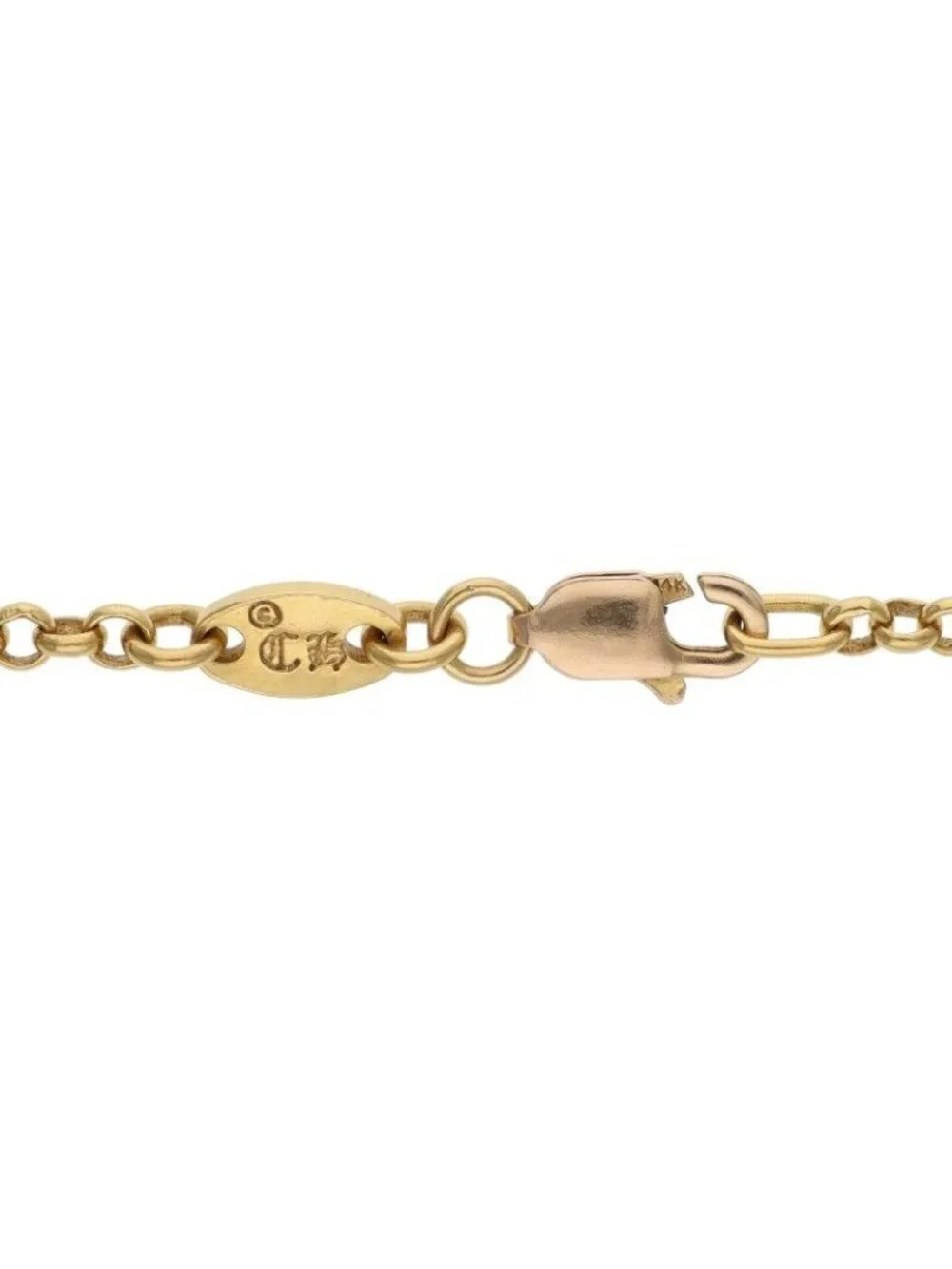 Chrome Hearts 22k Neckchain Roll Chain Gold Necklace